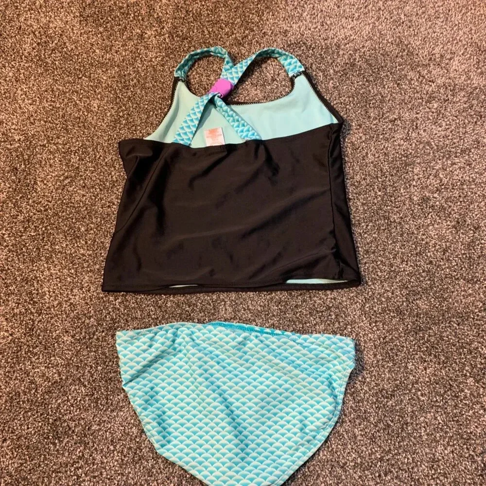 Wonder Nation two piece mermaid swimsuit